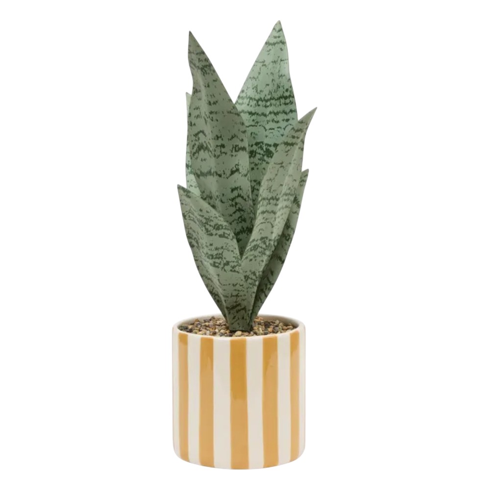 atmosphera-artificial-plant-in-a-pot-snake-plant-ceramic-38-cm-3-assorted-designs