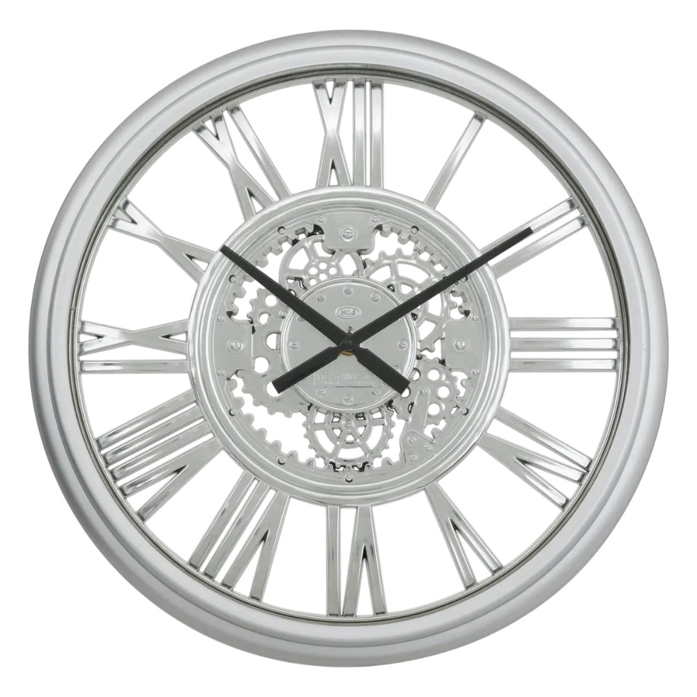 atmosphera-wall-clock-ricky-metal-silver-40-cm