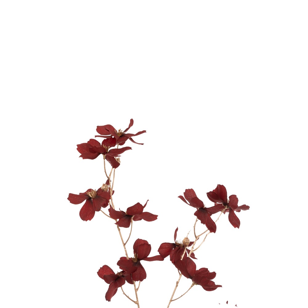 atmosphera-artificial-flower-with-stem-multi-flower-indoor-92-cm-dark-red