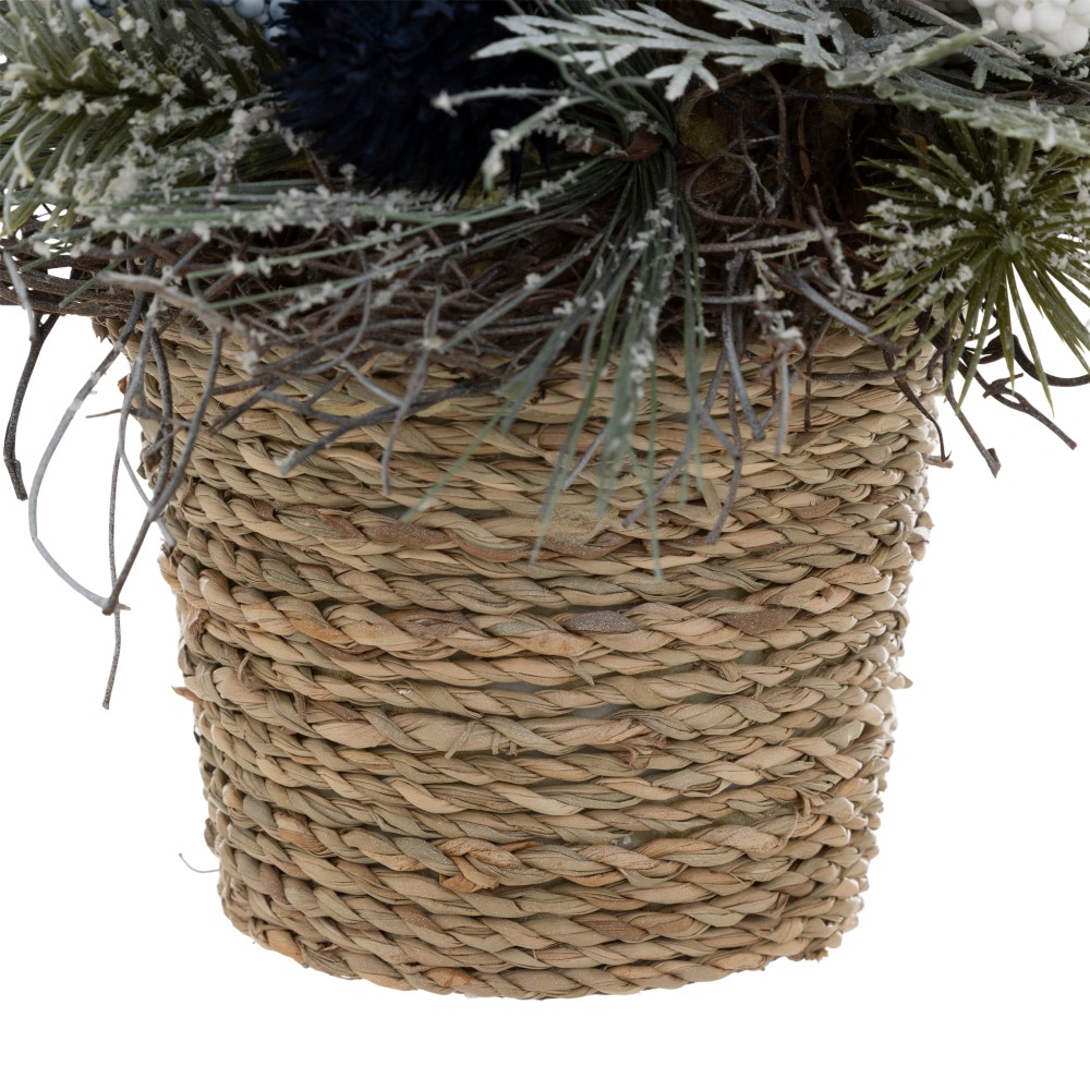 atmosphera-christmas-artificial-plant-in-a-pot-blue-23-cm