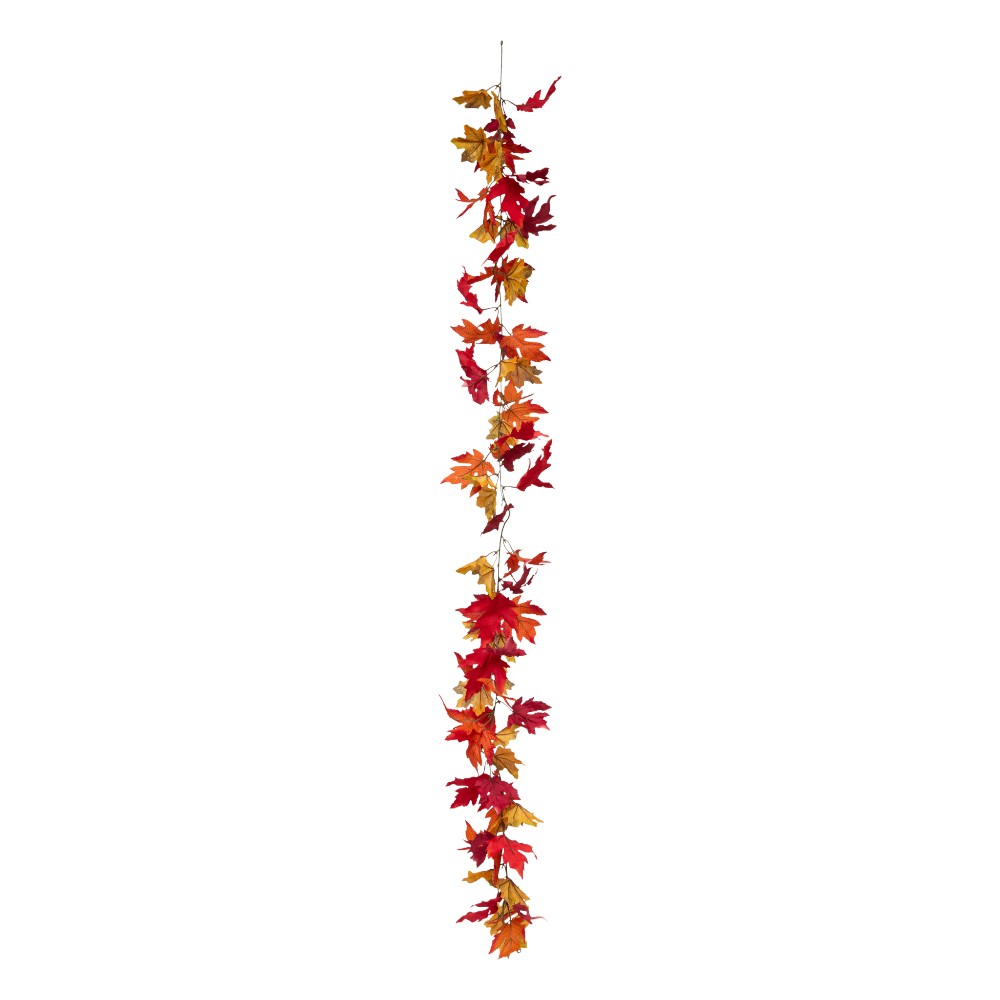 atmosphera-artificial-garland-autumn-leaves-indoor-orange-mix-180-cm