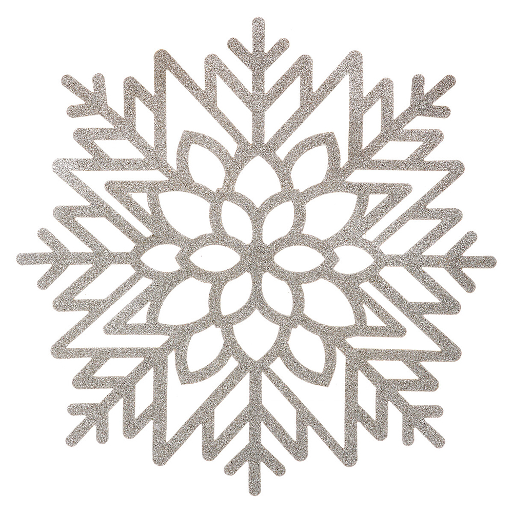 atmosphera-glitter-snowflake-table-place-mat-silver-41-5cm