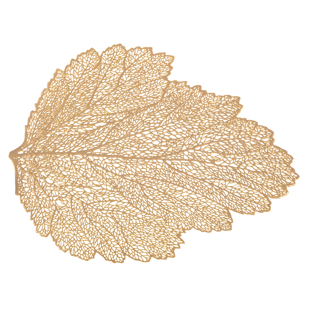 atmosphera-christmas-leaf-table-mat-gold-47cm