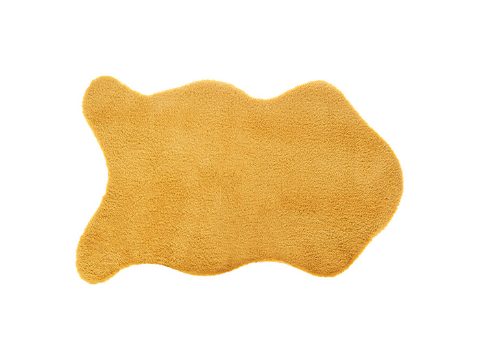 atmosphera-soft-faux-fur-rug-mustard-yellow-60cm-x-90cm