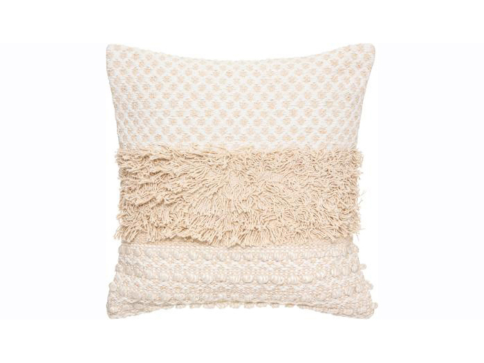 atmosphera-ruffle-design-square-cushion-beige-assorted-types-40-x-40-cm