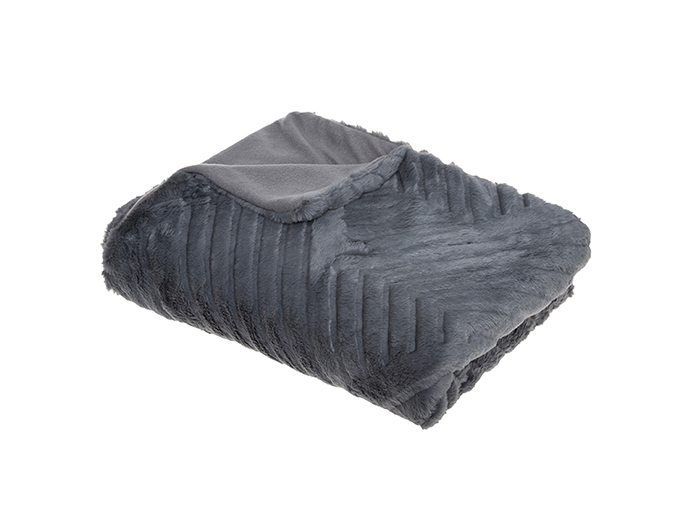 atmosphera-3d-artificial-fur-polyester-blanket-grey-120cm-x-160cm