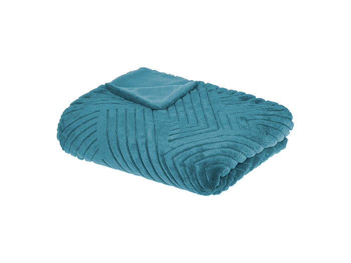 atmosphera-3d-artificial-fur-polyester-blanket-duck-blue-180cm-x-230cm