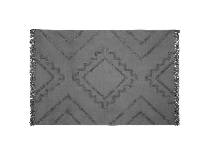 atmosphera-inca-cotton-tuft-fringed-rug-grey-120cm-x-170cm