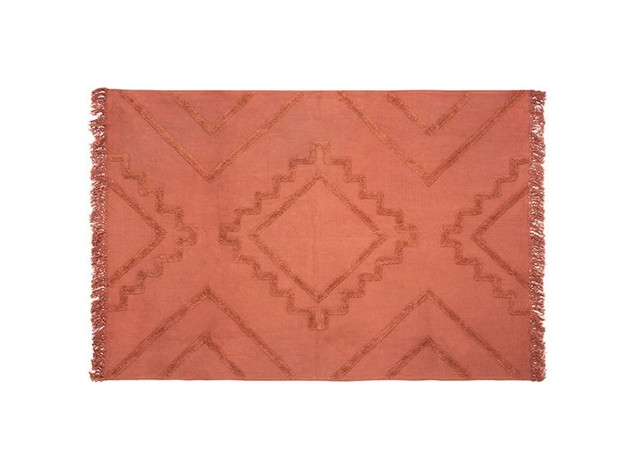 atmosphera-inca-cotton-tuft-fringed-rug-terracotta-orange-120cm-x-170cm