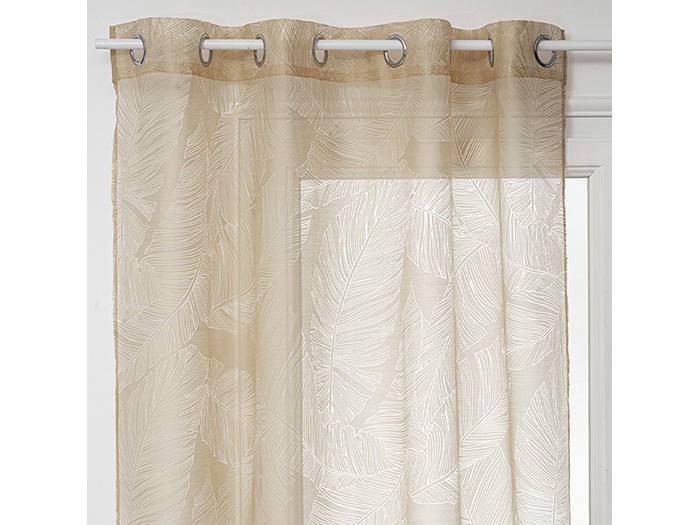 atmosphera-leaf-design-eyelet-net-curtain-in-linen-beige-140-x-240-cm