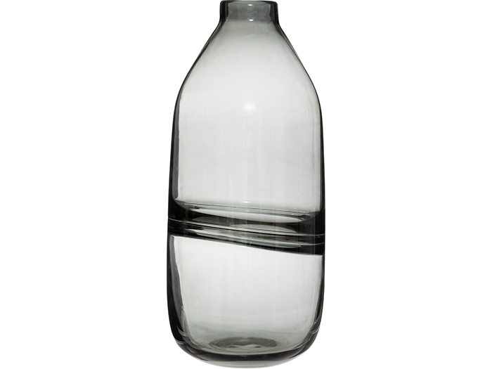 atmosphera-line-glass-bottle-vase-grey-30cm