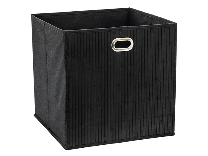 bamboo-storage-basket-31cm-x-31-cm-black