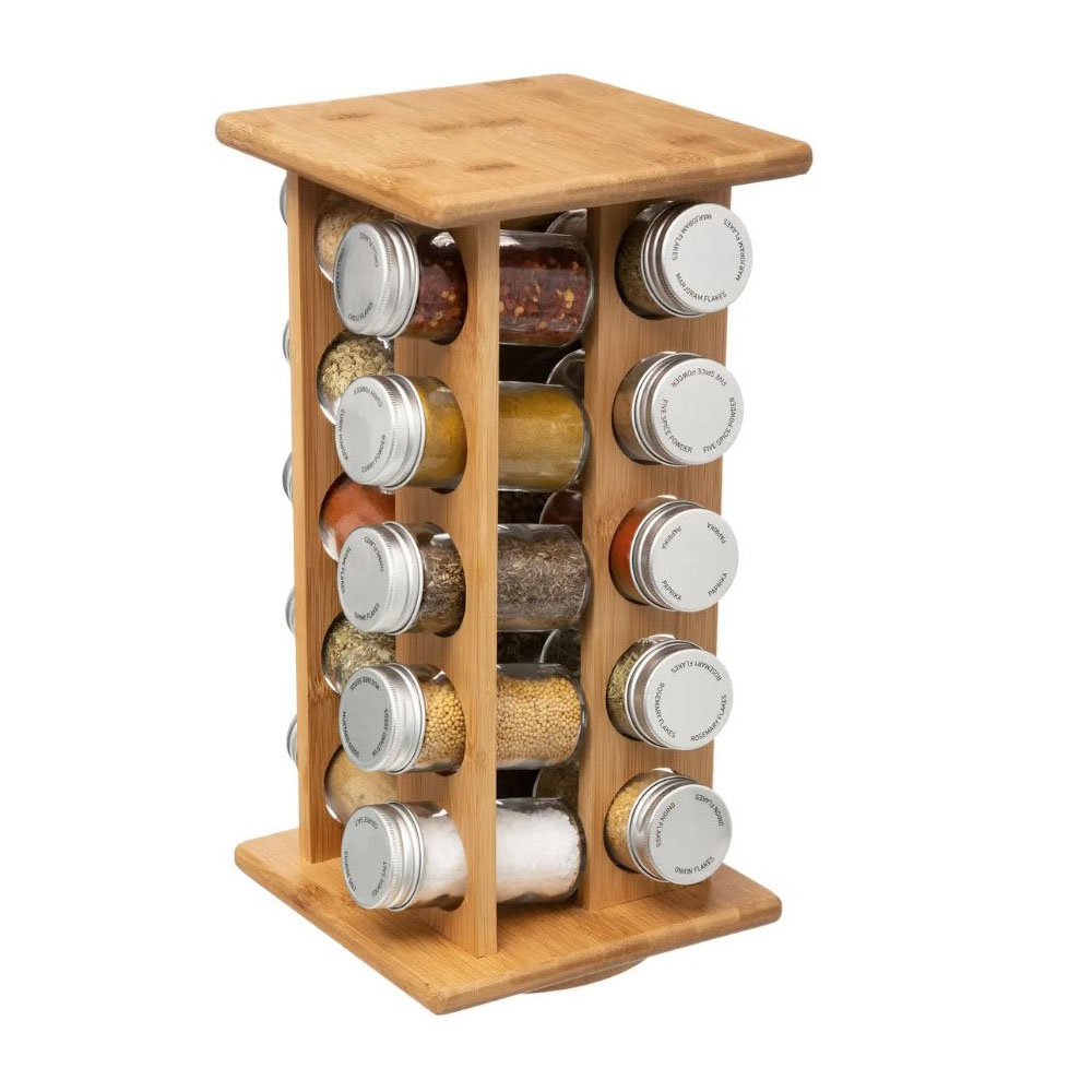 5five-bamboo-20-jars-rotating-spice-rack-85ml