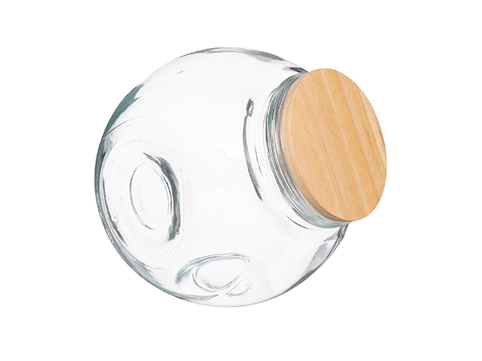 5five-glass-storage-jar-with-pine-wood-lid-1500-ml