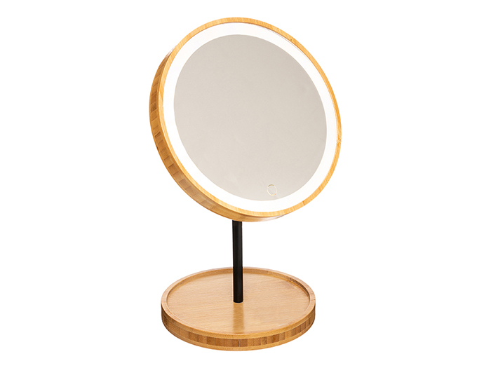 5five-bamboo-led-table-top-stand-round-mirror