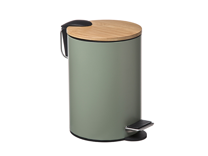 5five-trio-pedal-cosmetic-waste-bin-in-khaki-green-3l-17cm-x-24cm