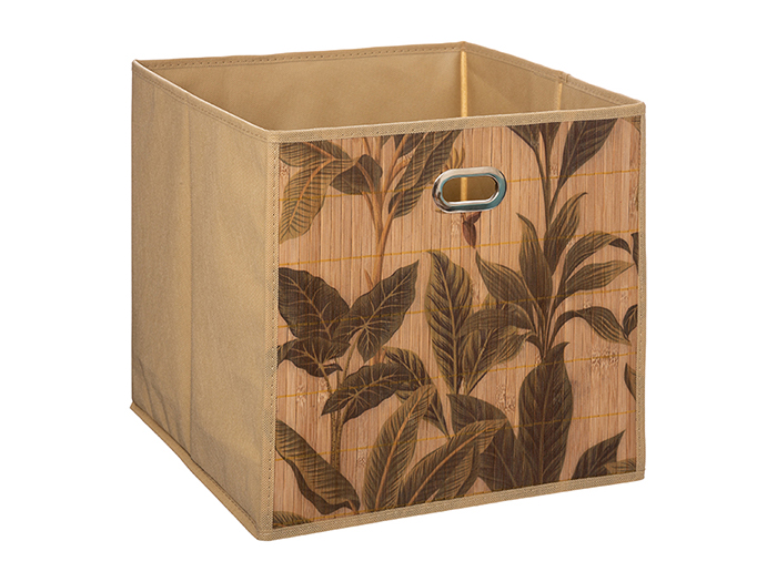 5five-bamboo-print-storage-box-with-handles-31cm