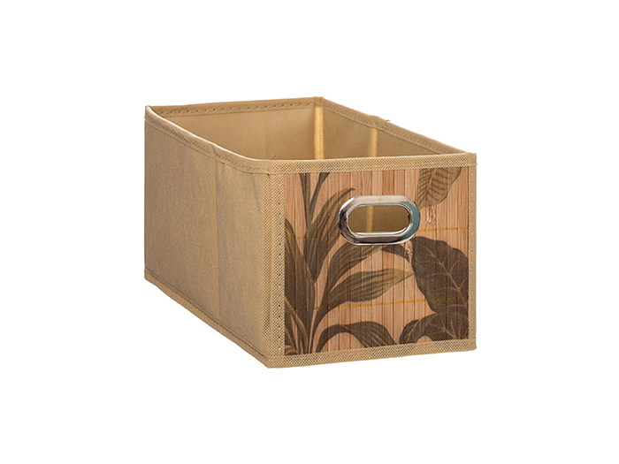 5five-bamboo-print-storage-box-with-handles-15cm-x-14-5cm