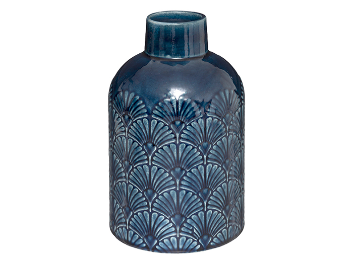 atmosphera-fan-design-ceramic-vase-21-7cm-2-assorted-colours