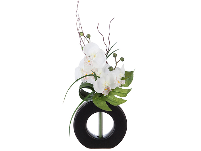 ceramic-round-vase-in-black-with-artificial-orchid-flower-44-cm-2-assorted-types-36-x-16-x-44-cm