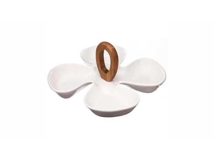 porcelain-divided-serving-dish-with-bamboo-handle-28cm-x-12cm-white