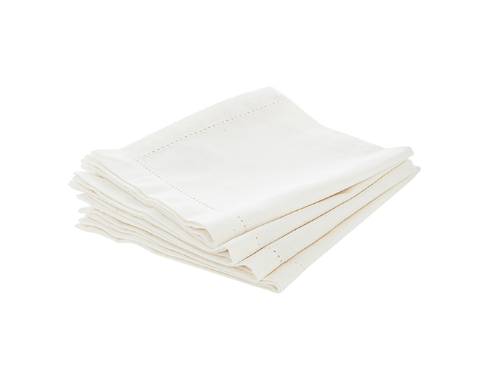 atmosphera-chambray-cotton-napkin-pack-of-4-40cm-x-40cm-white