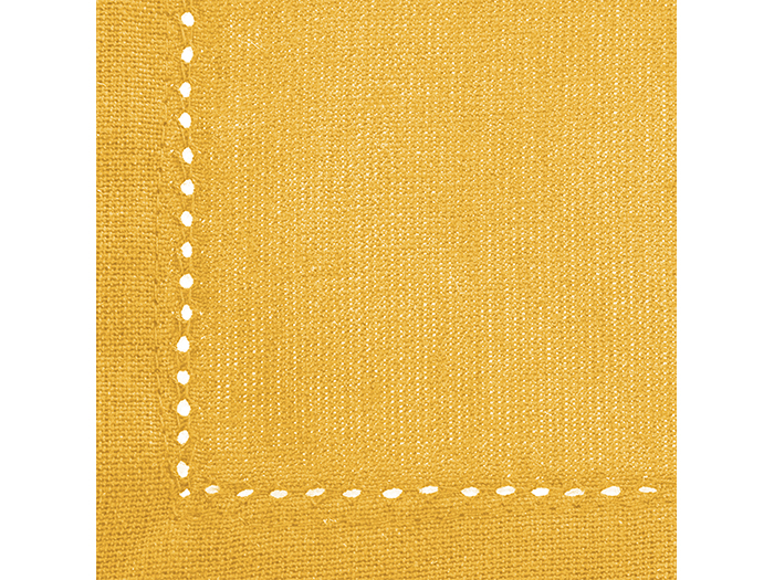 atmosphera-chambray-cotton-napkin-pack-of-4-40cm-x-40cm-yellow