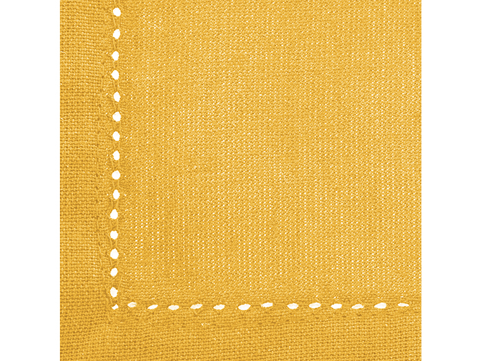 atmosphera-chambray-cotton-napkin-pack-of-4-40cm-x-40cm-yellow