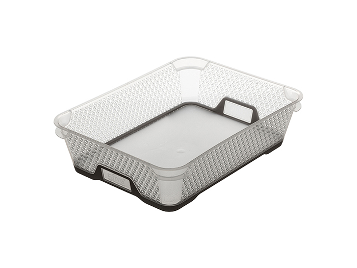 5five-clear-plastic-storage-basket-26-5cm-x-20cm-x-7cm