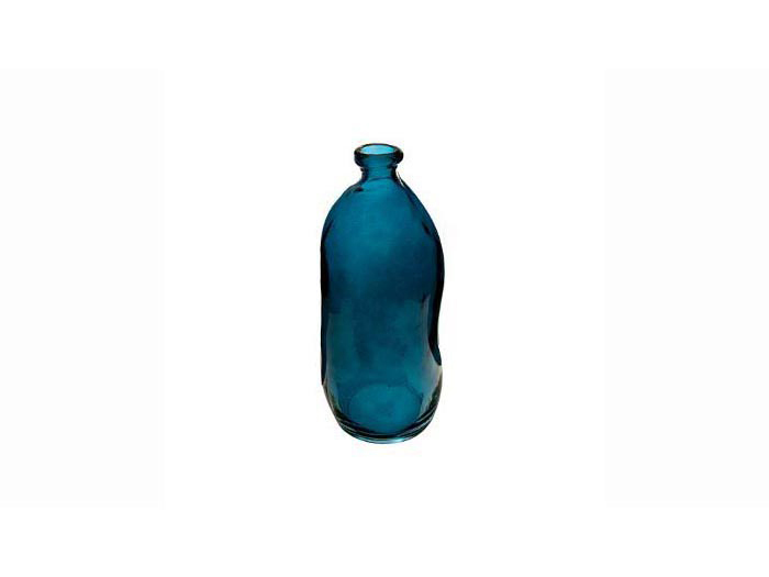 atmosphera-recycled-glass-bottle-vase-blue-35cm
