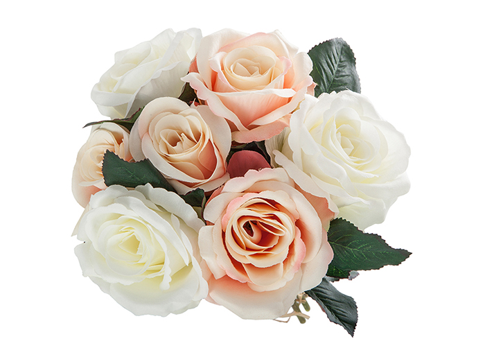 atmosphera-artificial-rose-bouquet-multicolour-31cm