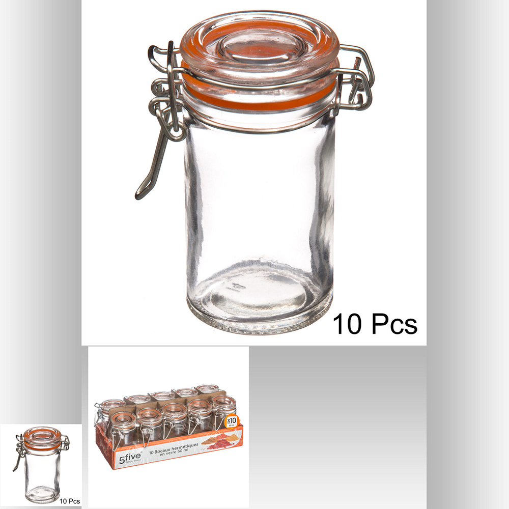 5five-glass-storage-jar-set-of-10-pieces-60ml