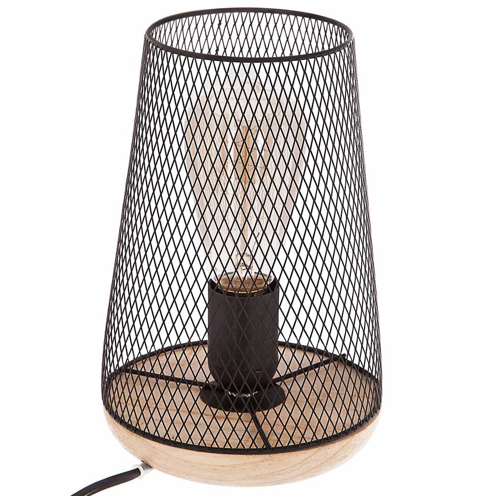 atmosphera-zely-metal-mesh-table-lamp-black-e27