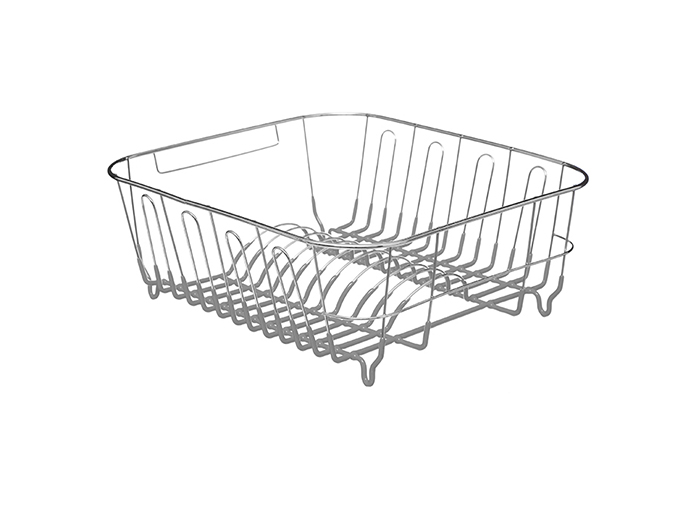 grey-chrome-and-pvc-dish-drainer-36-5cm-x-32-5cm-x-14cm