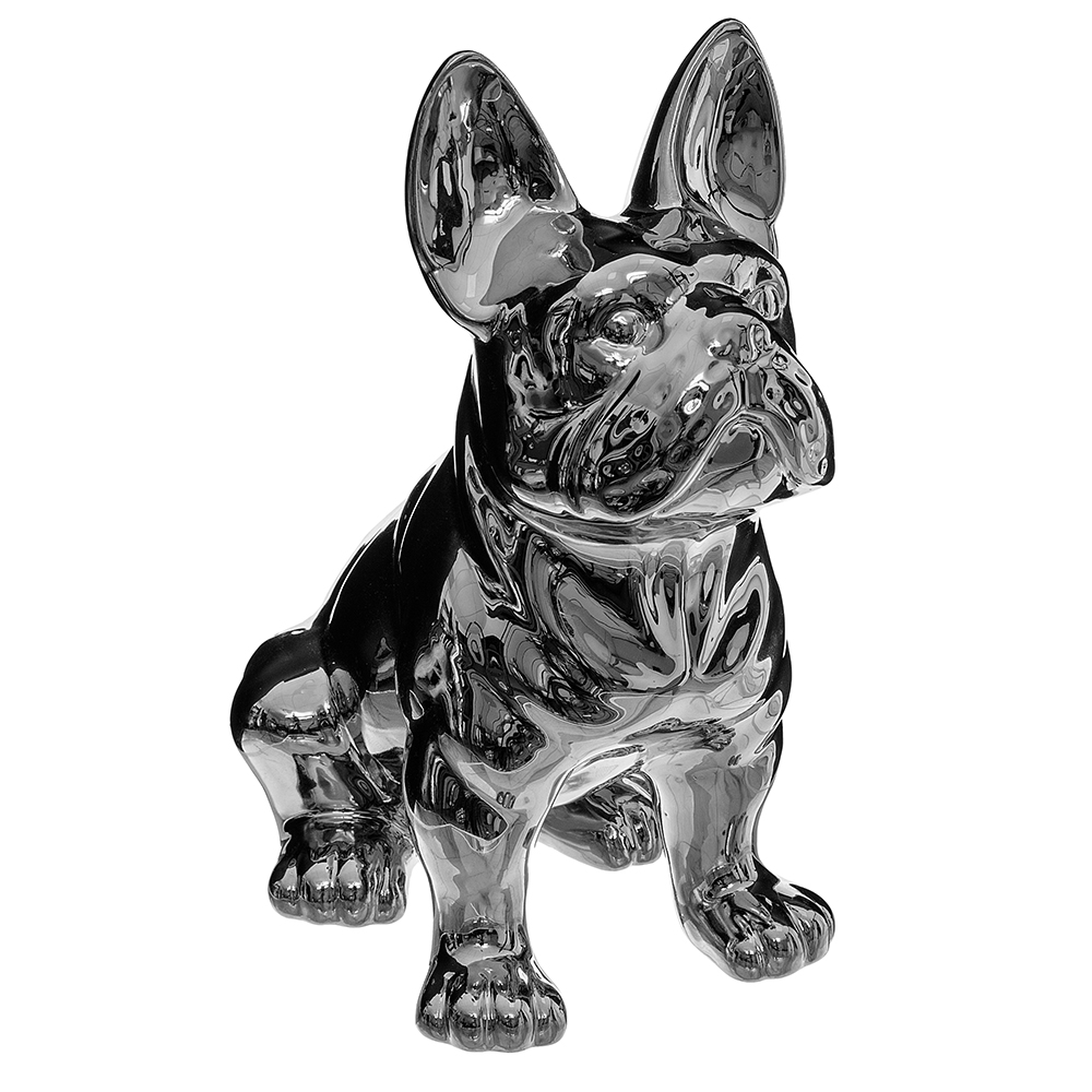 atmosphera-eden-ceramic-french-bulldog-statue-silver-12cm
