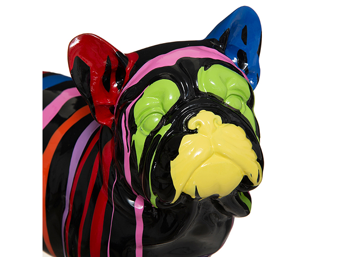 atmosphera-trash-style-resin-french-bulldog-figurine-black-26cm