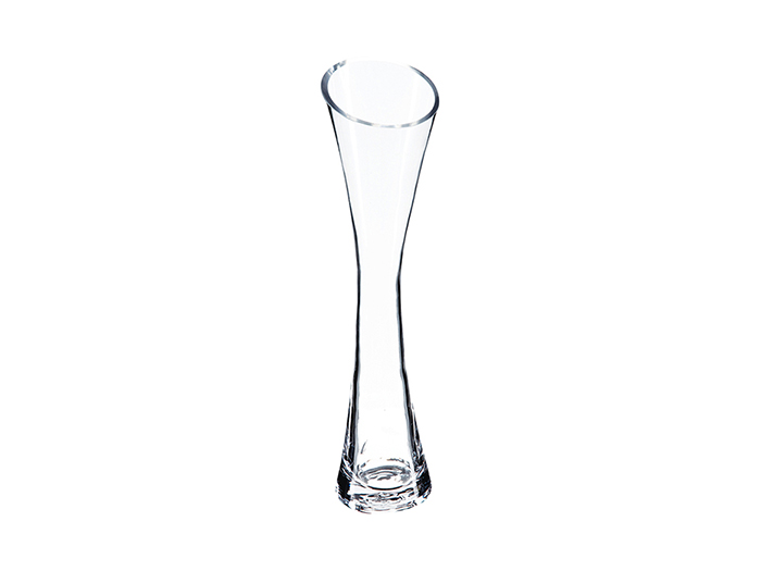 atmosphera-clear-glass-flute-vase-7-x-30-cm