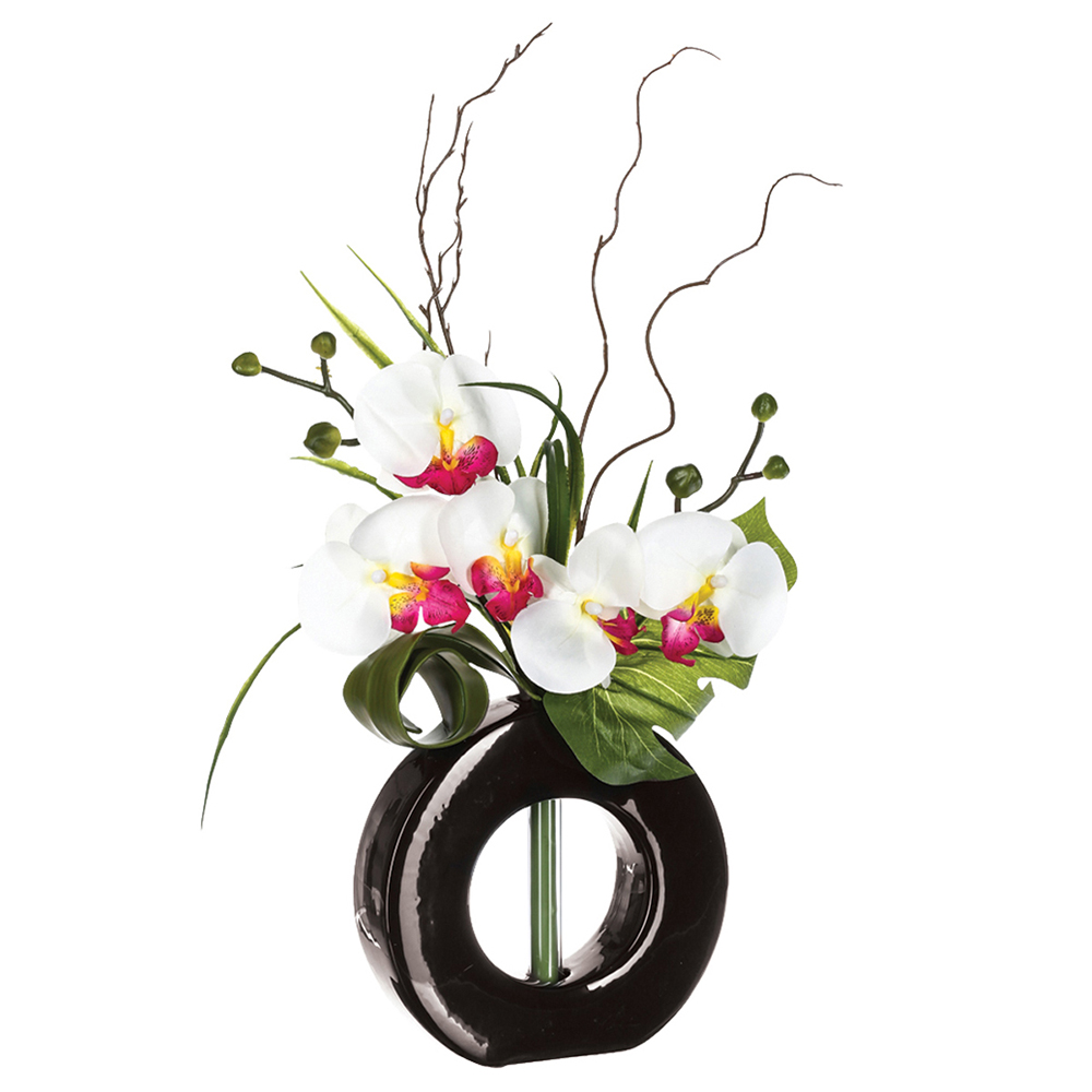 atmosphera-ceramic-vase-with-artificial-orchid-flower-4-assorted-designs