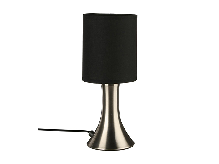 atmosphera-toga-touch-table-lamp-in-silver-and-black-28-cm
