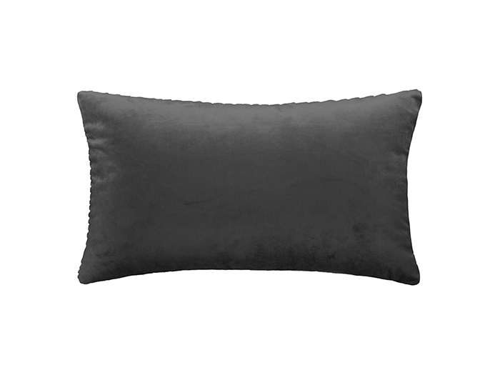 atmosphera-half-velvet-design-rectangular-cushion-dark-grey-30cm-x-50cm