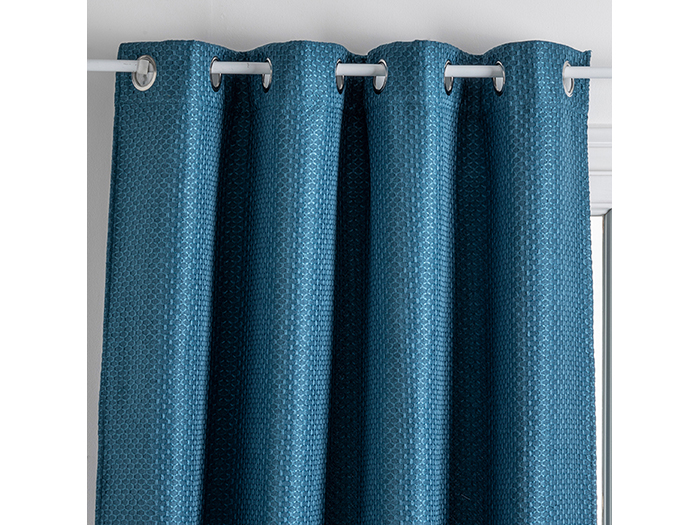 atmosphera-mattone-blackout-eyelet-polyester-curtain-duck-blue-140cm-x-260cm