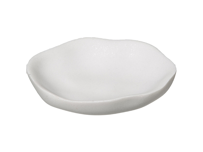 indonesia-irregular-shape-polyresin-soap-dish-white