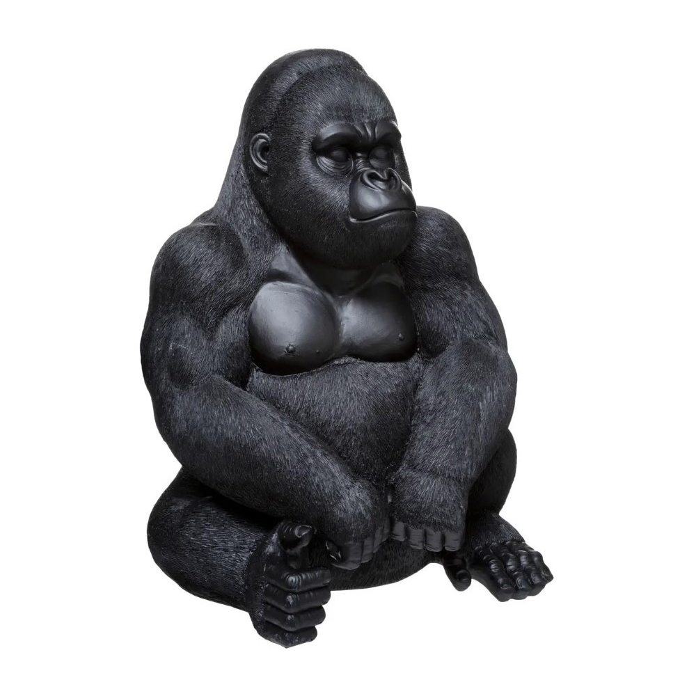 atmosphera-tilio-resin-gorilla-statue-black-46cm
