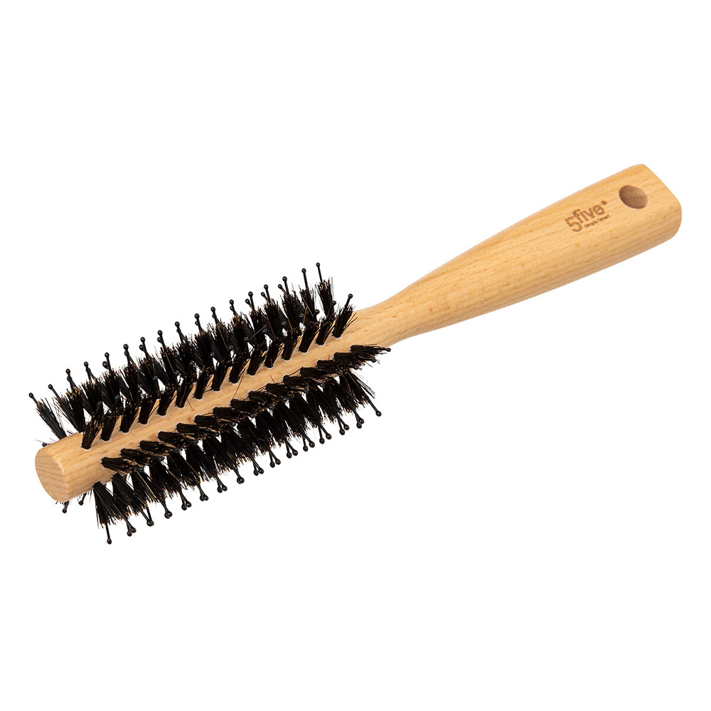 5five-wild-boar-hairs-plastic-round-barrell-hair-brush