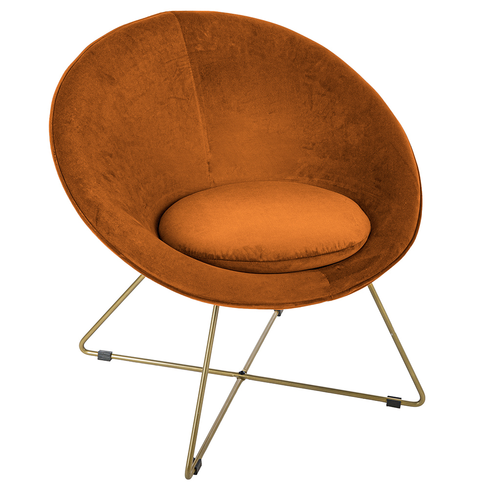 atmosphera-evan-velvet-armchair-amber-orange