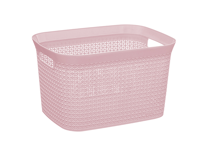 5five-scandi-plastic-basket-with-handles-pink-25l-41-5cm-x-31-2cm-x-25-7cm