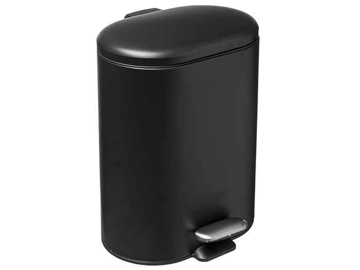 stainless-steel-soft-closing-pedal-waste-bin-in-black-6l-24-2cm-x-15-5cm-x-30-5cm