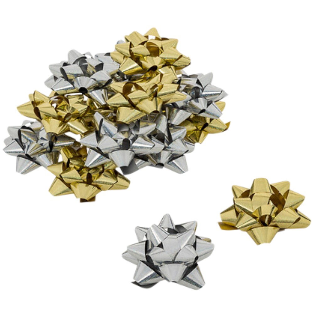 holographic-star-gift-bows-set-of-15-or-20-assorted-colours