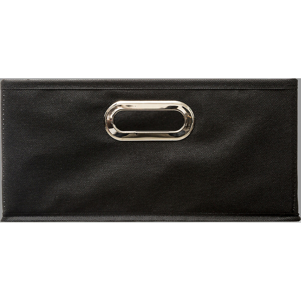 5five-fabric-cardboard-storage-box-black-15cm-x-31cm