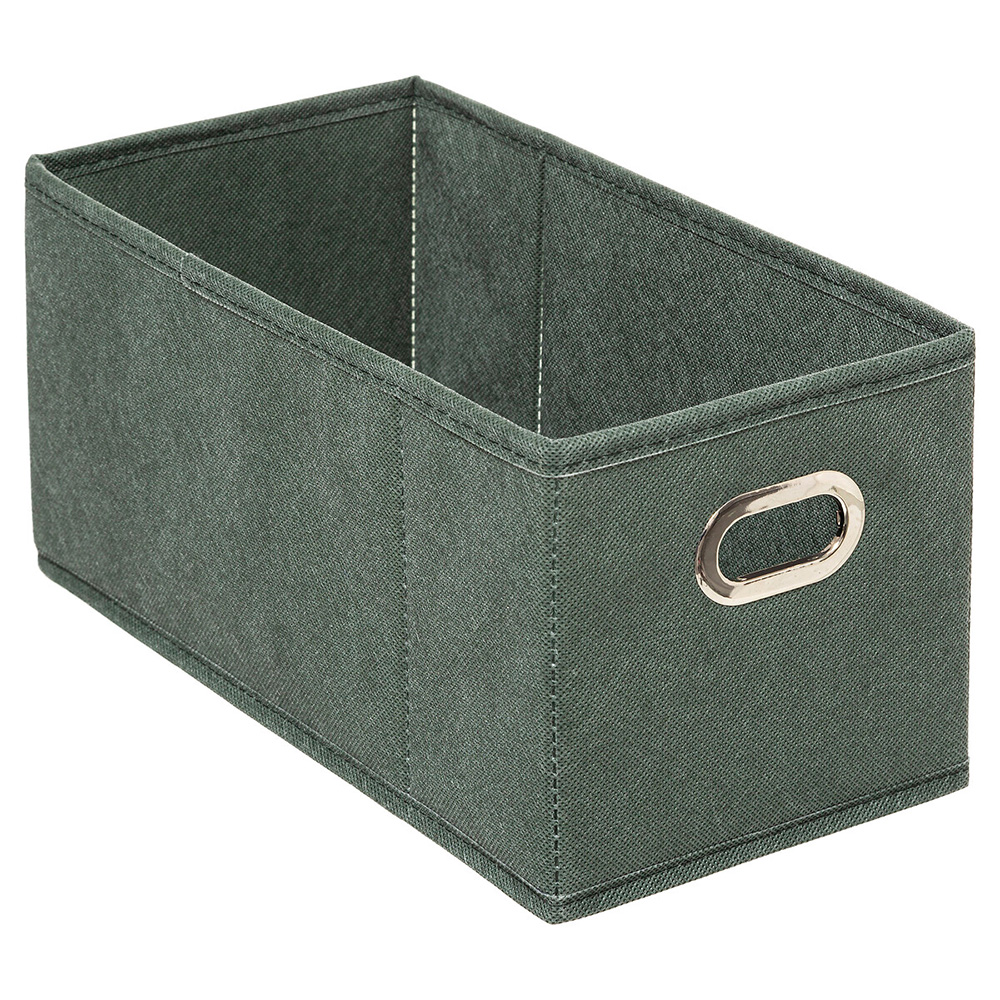 5five-fabric-storage-box-khaki-green-31cm-x-15cm